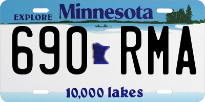 MN license plate 690RMA