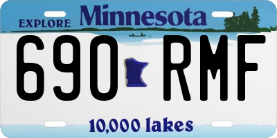 MN license plate 690RMF