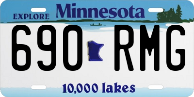 MN license plate 690RMG