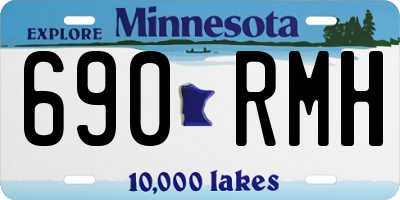 MN license plate 690RMH