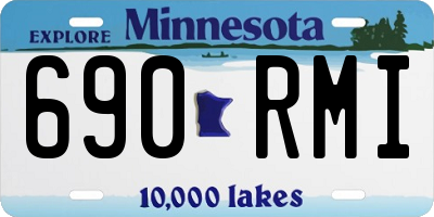 MN license plate 690RMI