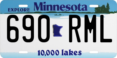 MN license plate 690RML