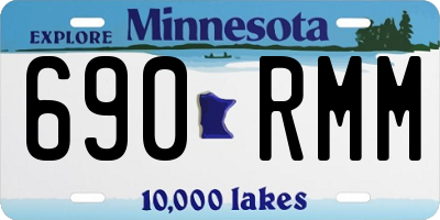 MN license plate 690RMM