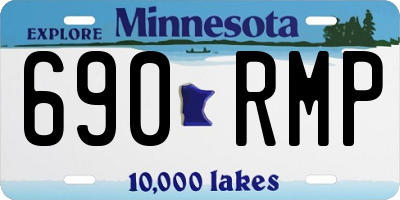 MN license plate 690RMP