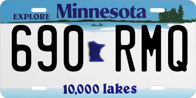 MN license plate 690RMQ