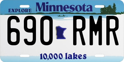 MN license plate 690RMR