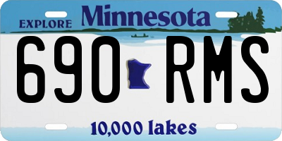 MN license plate 690RMS
