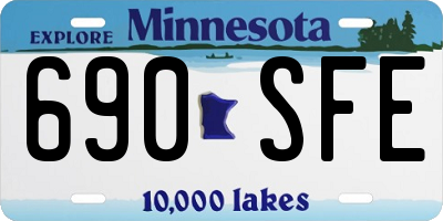 MN license plate 690SFE