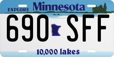 MN license plate 690SFF
