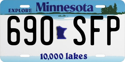 MN license plate 690SFP