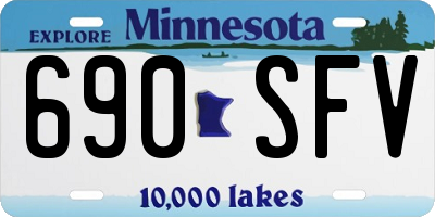 MN license plate 690SFV
