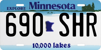MN license plate 690SHR