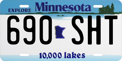 MN license plate 690SHT