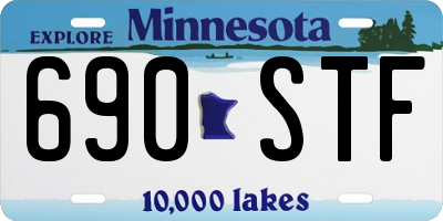 MN license plate 690STF