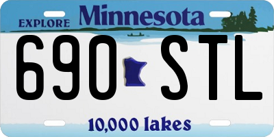 MN license plate 690STL