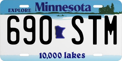 MN license plate 690STM