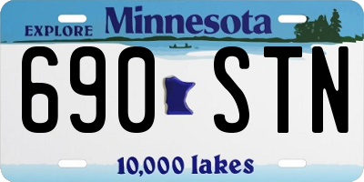 MN license plate 690STN