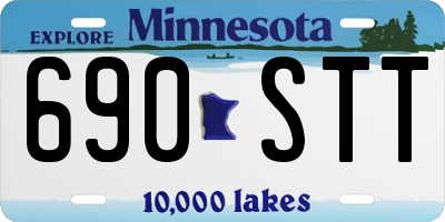 MN license plate 690STT