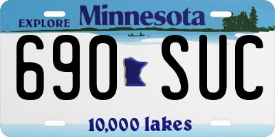 MN license plate 690SUC