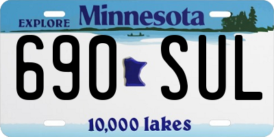 MN license plate 690SUL
