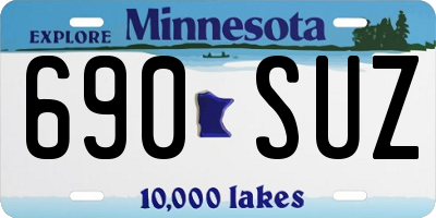 MN license plate 690SUZ