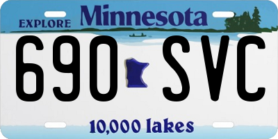 MN license plate 690SVC
