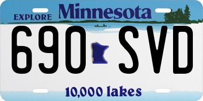 MN license plate 690SVD