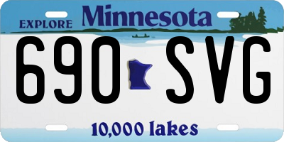 MN license plate 690SVG