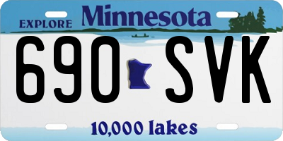 MN license plate 690SVK