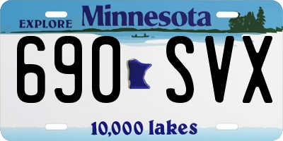MN license plate 690SVX