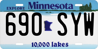 MN license plate 690SYW