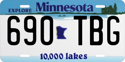 MN license plate 690TBG