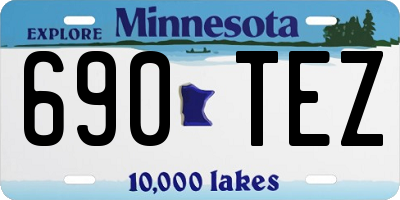 MN license plate 690TEZ