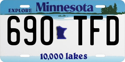 MN license plate 690TFD