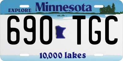 MN license plate 690TGC