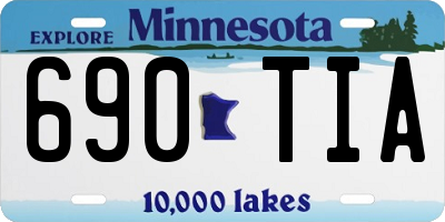 MN license plate 690TIA