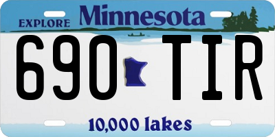 MN license plate 690TIR