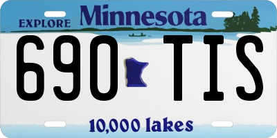 MN license plate 690TIS