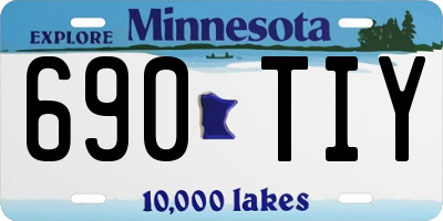 MN license plate 690TIY