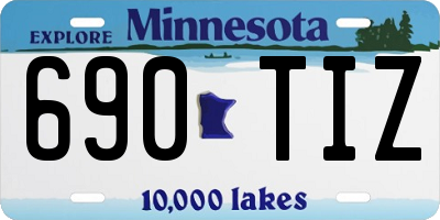 MN license plate 690TIZ