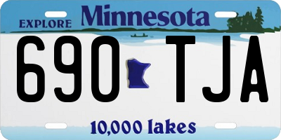 MN license plate 690TJA