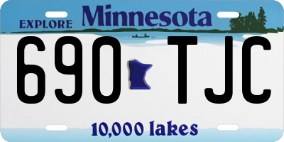 MN license plate 690TJC