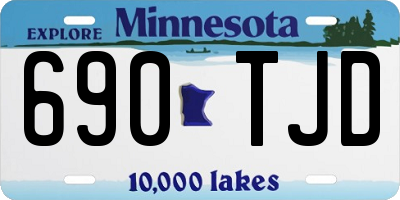 MN license plate 690TJD