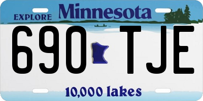 MN license plate 690TJE