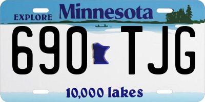MN license plate 690TJG