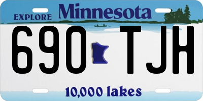 MN license plate 690TJH