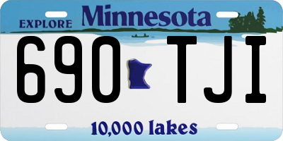MN license plate 690TJI