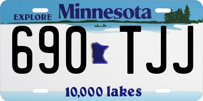 MN license plate 690TJJ