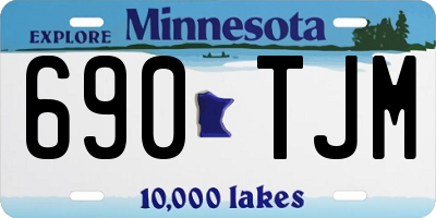MN license plate 690TJM