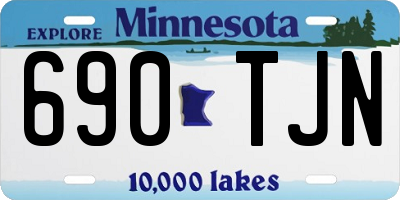 MN license plate 690TJN